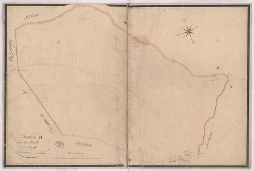 Azur - Section H, dite de Meste, 1re feuille, par Brun cadet géomètre