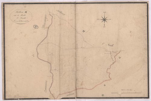 Azur - Section H, dite de Meste, 2e feuille, par Brun cadet géomètre
