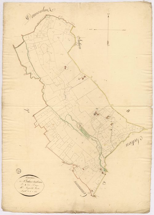 Bahus-Soubiran - Section A, dite d'Arance, par Lagrolet géomètre