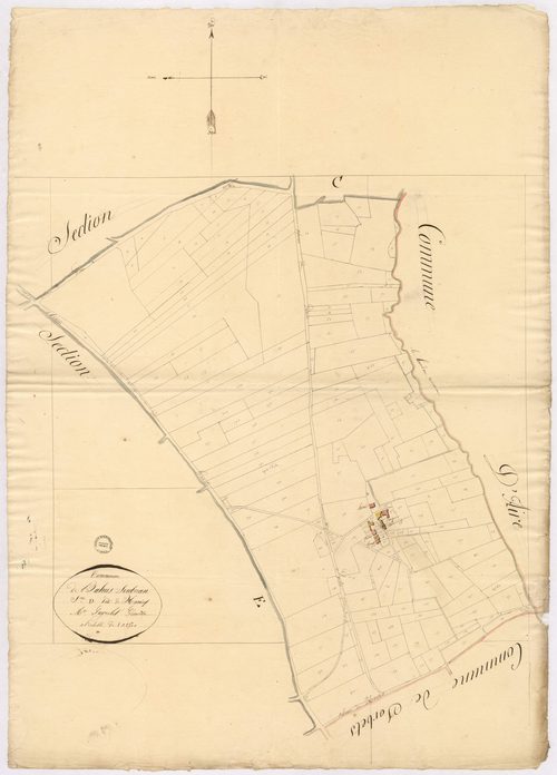 Bahus-Soubiran - Section D, dite de Hanicq, par Lagrolet géomètre