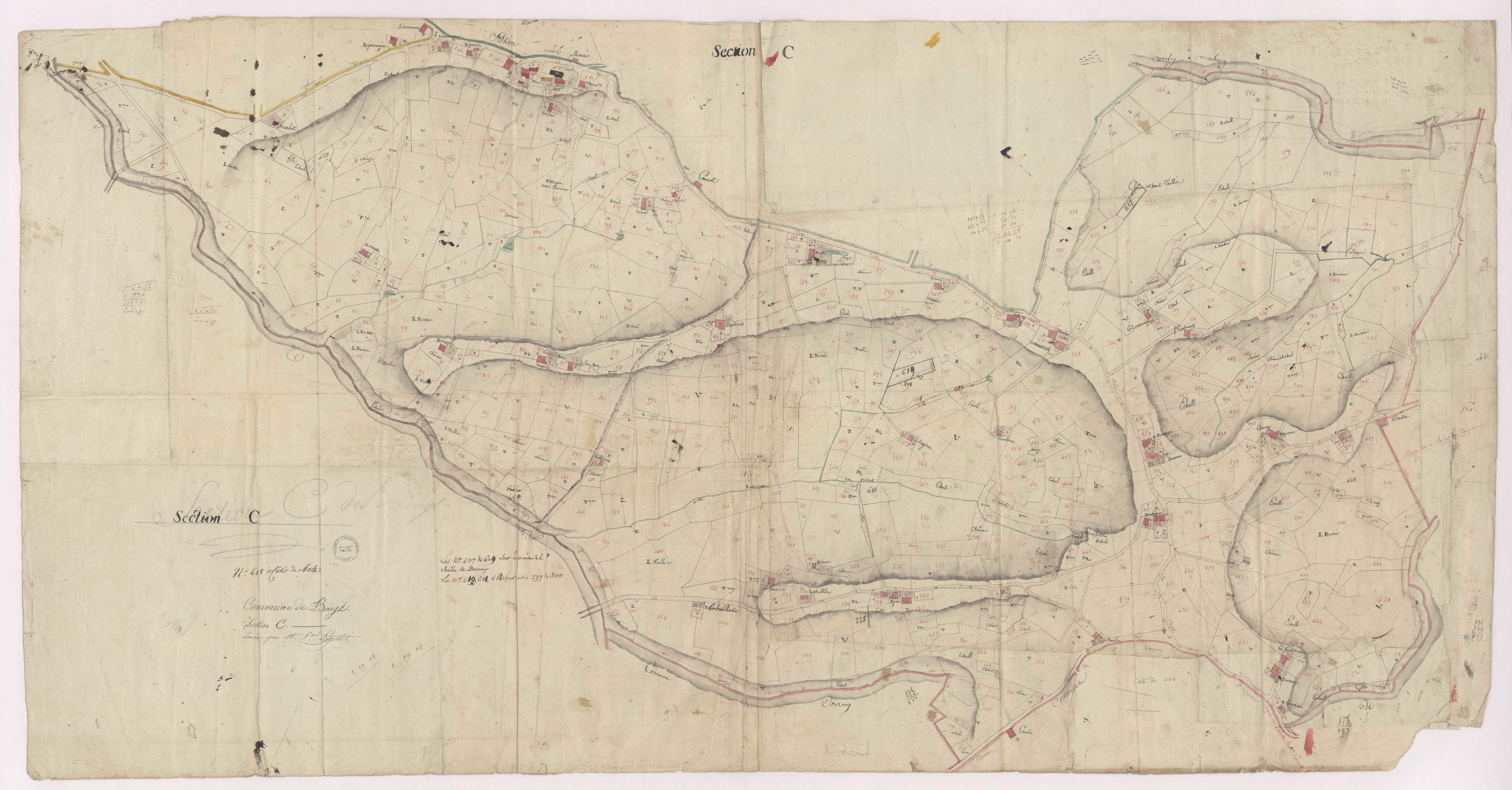 Baigts - Section C, par Lagrolet géomètre