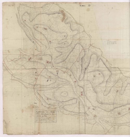 Baigts - Section D, dite de Marsan, par Lobgeois et Lagrolet, géomètres