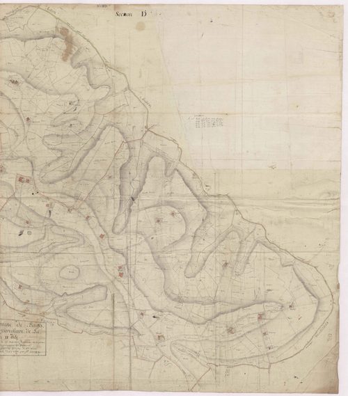 Baigts - Section D, dite de Marsan, par Lobgeois et Lagrolet, géomètres