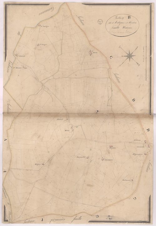Baigts - Section B, dite d'Artigues et Alleplan, par Dimulle géomètre