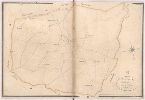 Baigts - Section C, dite de Beyrie, par Dimulle géomètre