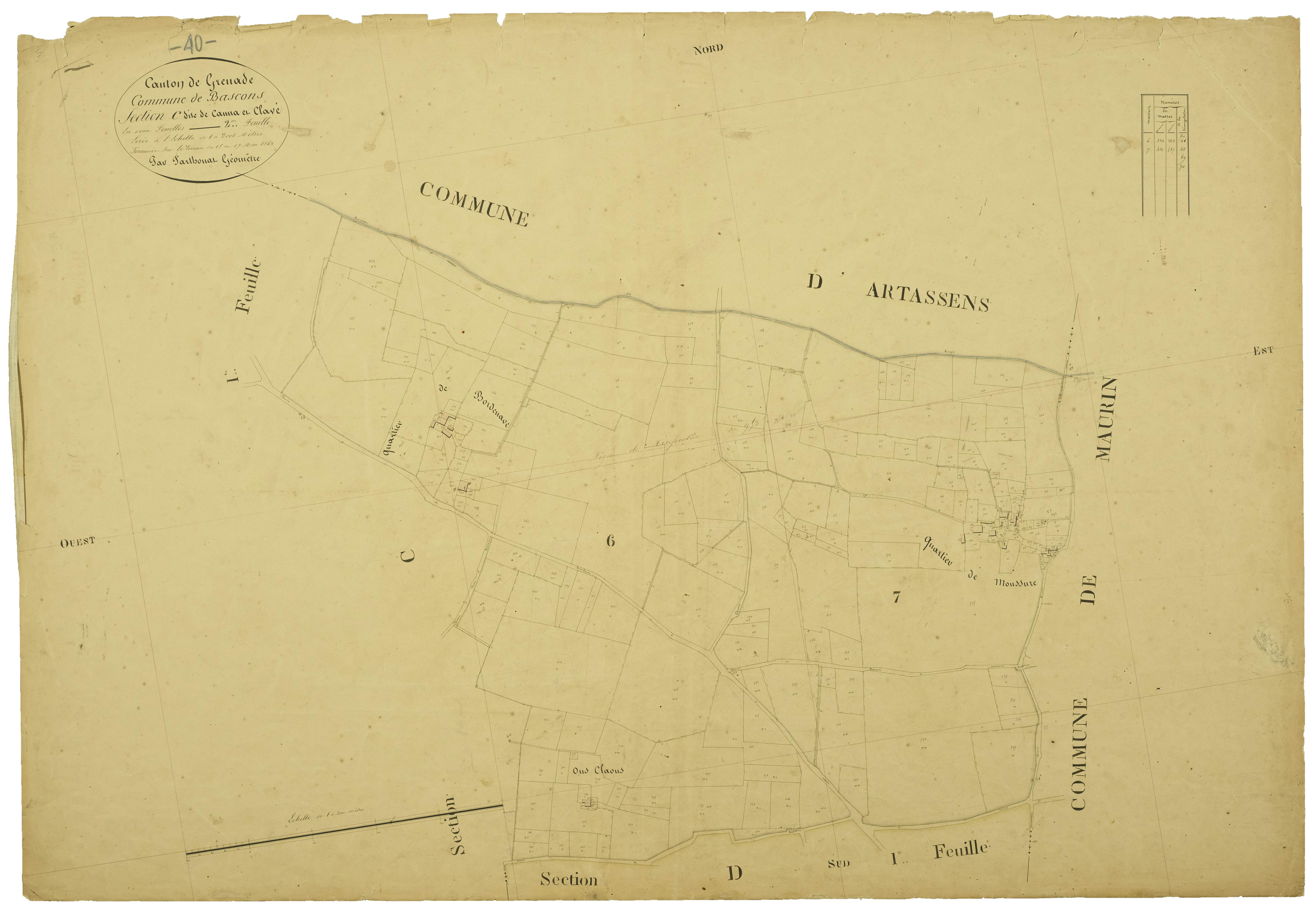 Bascons - Section C, feuille 2
