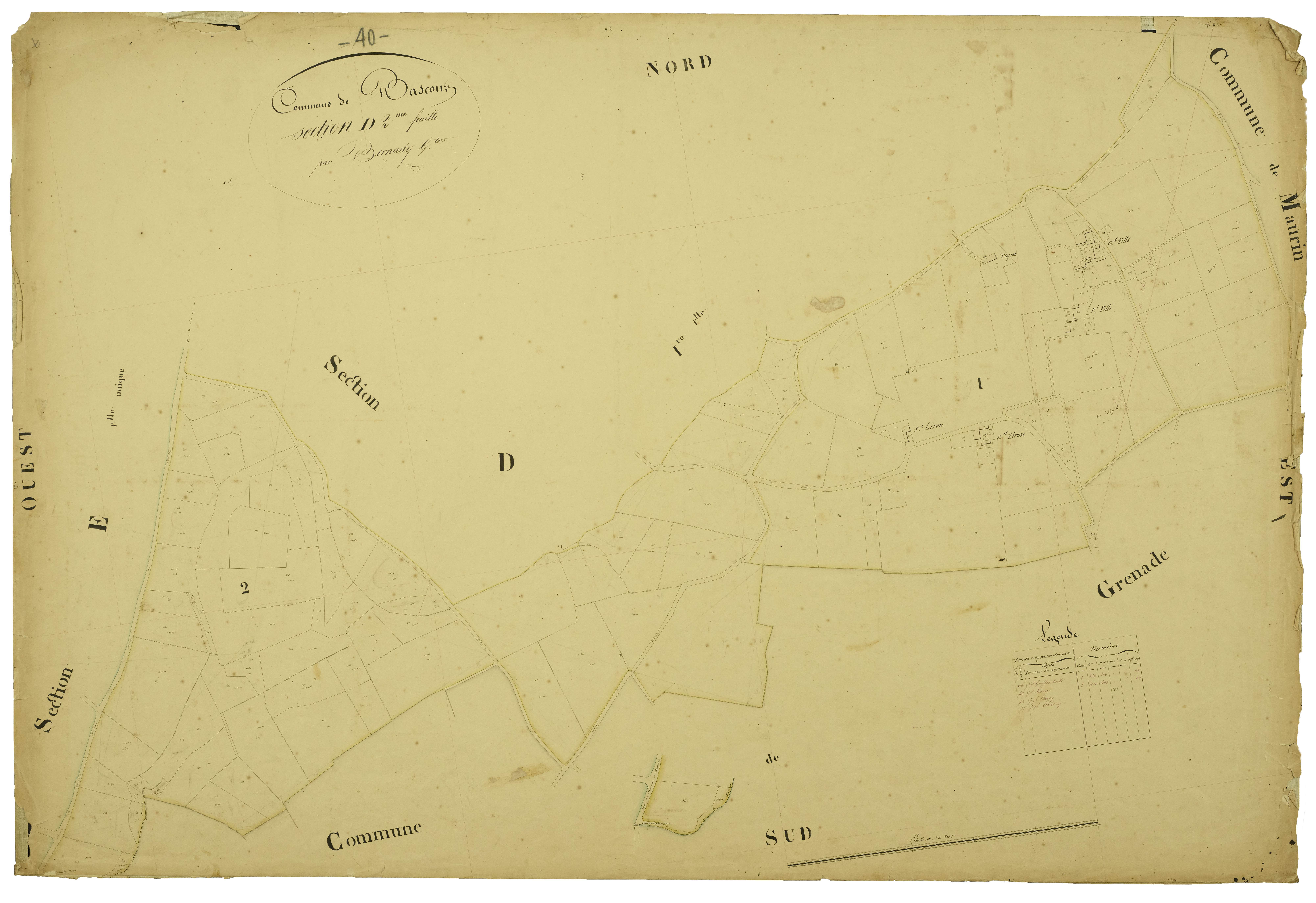 Bascons - Section D, feuille 2