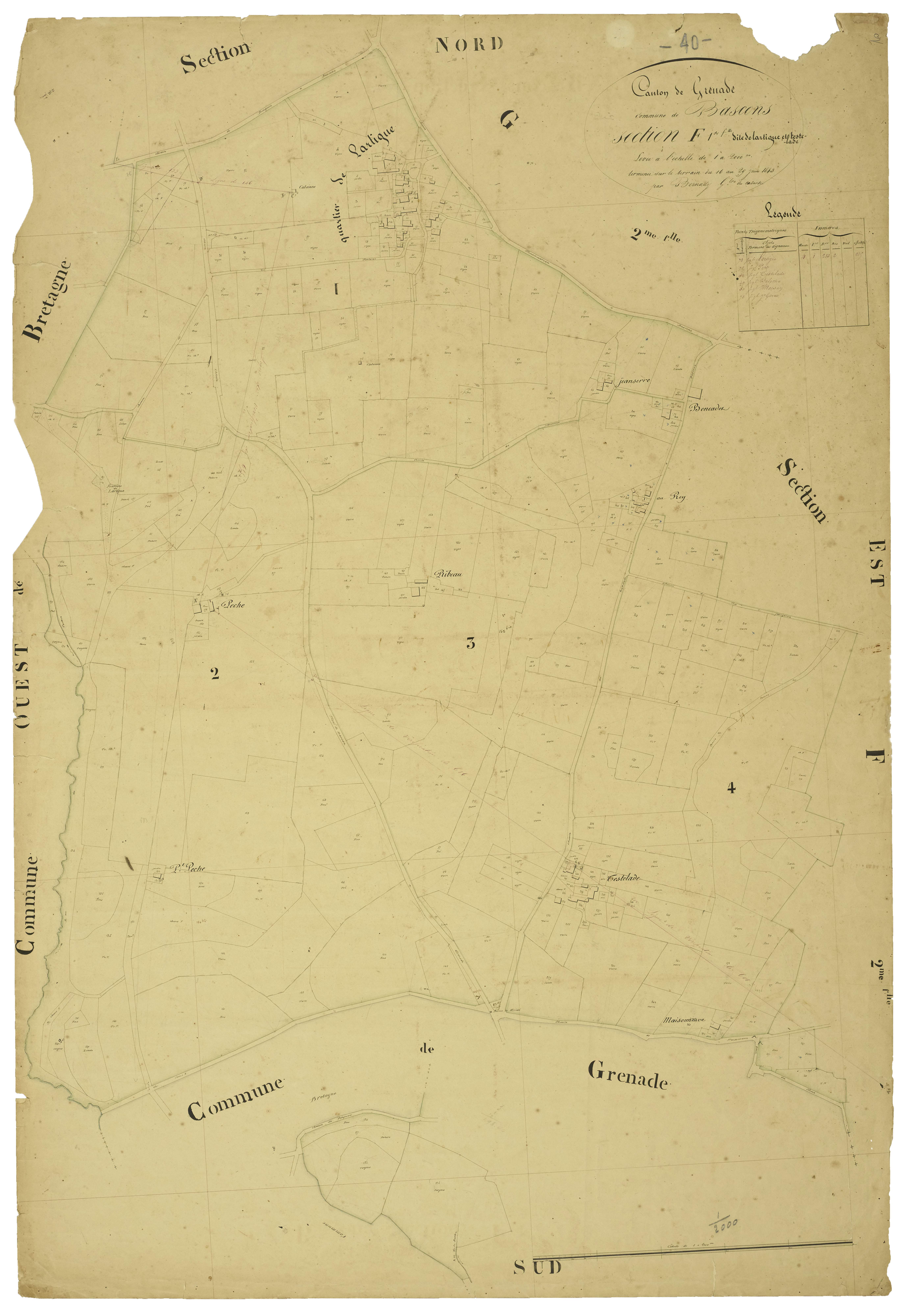 Bascons - Section F, feuille 1