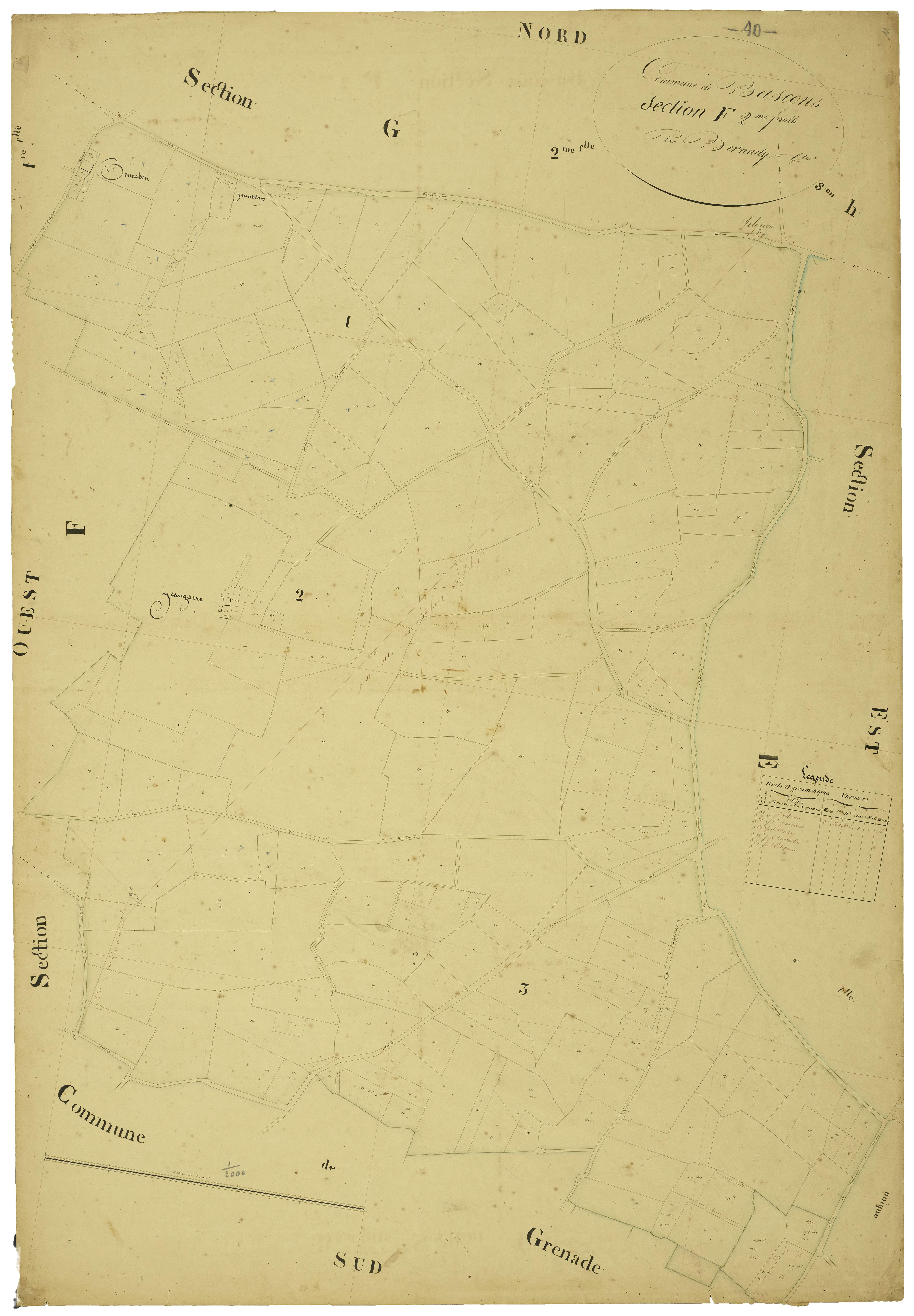 Bascons - Section F, feuille 2
