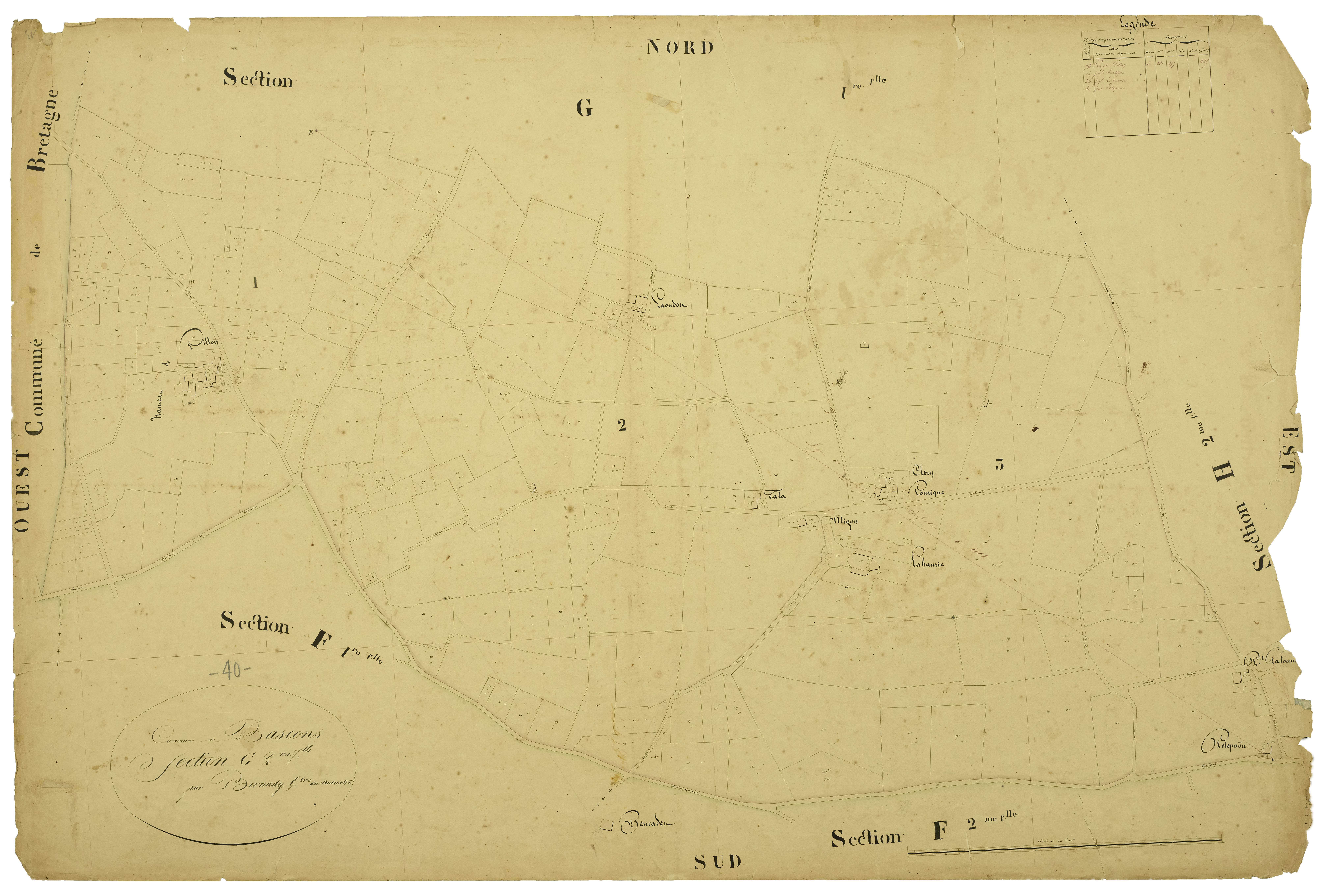 Bascons - Section G, feuille 2