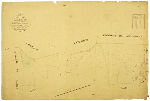 Bascons - Section A, feuille 1