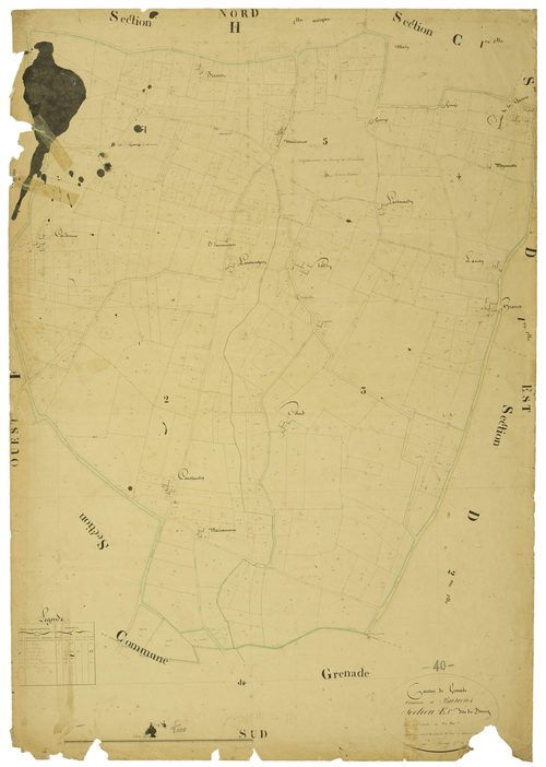 Bascons - Section E, feuille 1