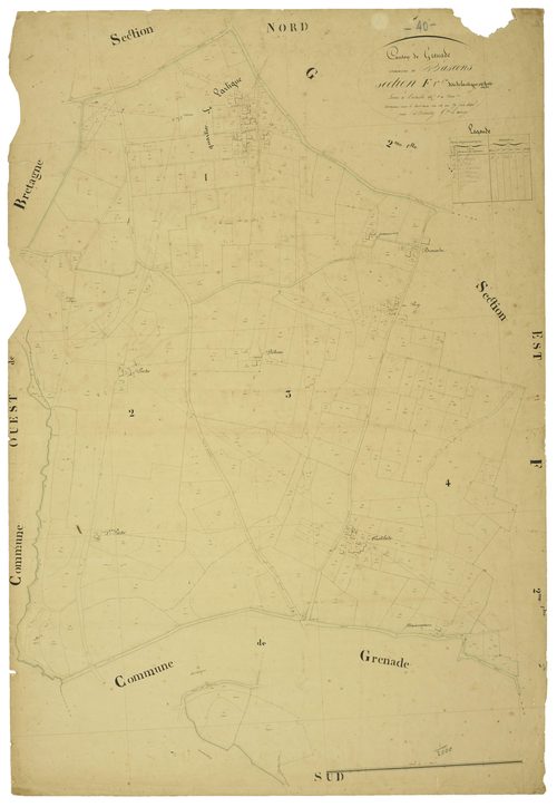 Bascons - Section F, feuille 1