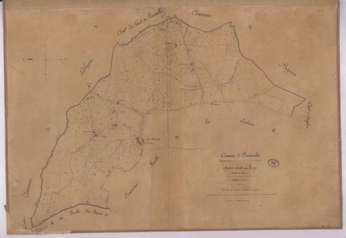 Bassercles - Section C, dite du Bourg, 1re feuille, par J. Dauga géomètre