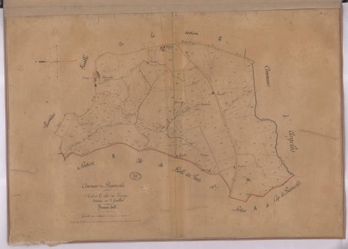 Bassercles - Section C, dite du Bourg, 2e feuille, par J. Dauga géomètre