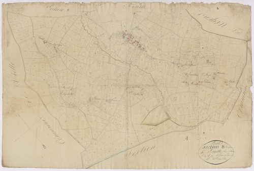 Bats - Section B, dite de l'Eglise, 2e feuille, par P. Bazeilles géomètre