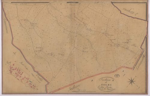 Bats - Section B, de Bourg, 2e feuille, par Bazeilles géomètre