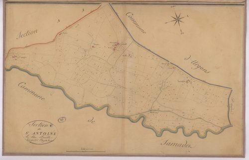 Bats - Section C, de Saint-Antoine, par Bazeilles géomètre
