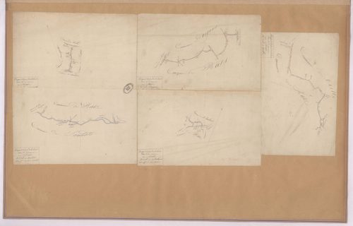 Bats - Croquis des limites de Bats avec les communes de Saint-Loubouer, Samadet, Vielle-Tursan et Urgons (5 pièces)
