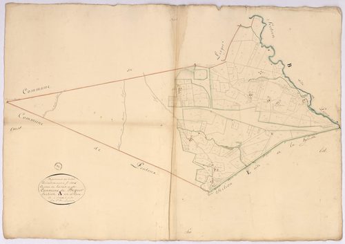 Bégaar - Section A, dite de Cosme, par Brun géomètre