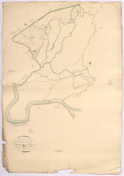 Bégaar - Section E, dite de la Housse, par Brun géomètre