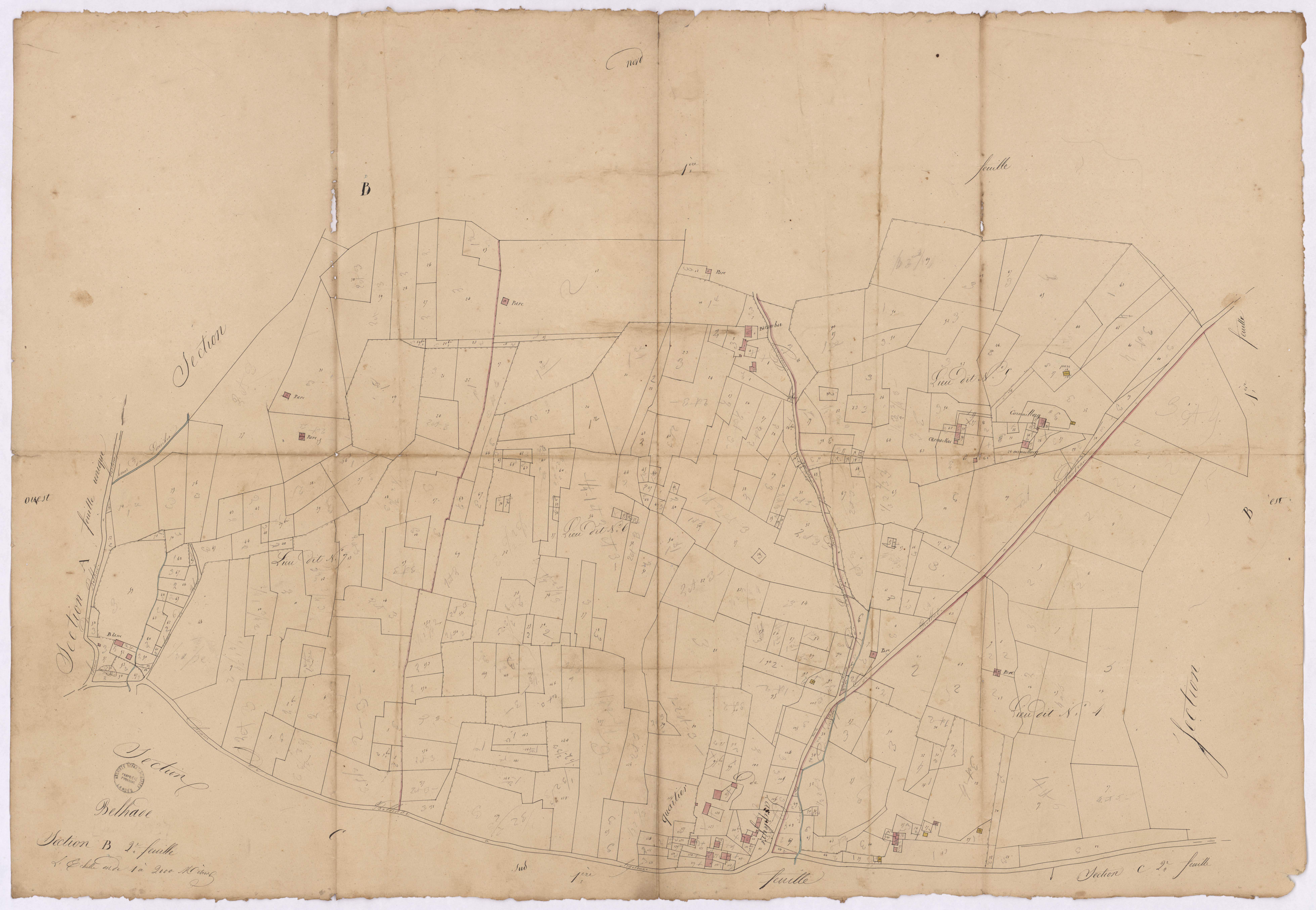 Belhade - Section B, 2e feuille
