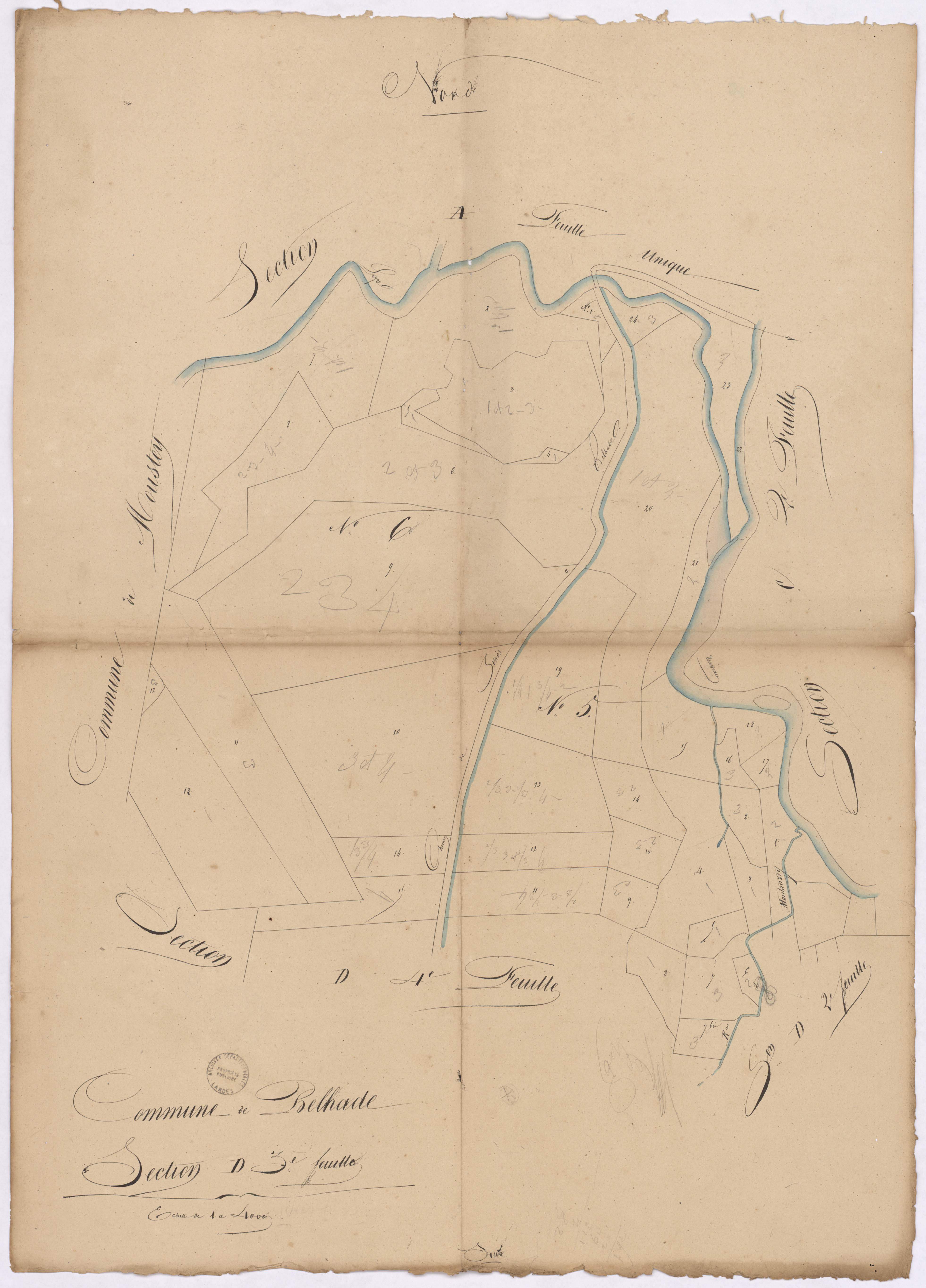 Belhade - Section D, 3e feuille