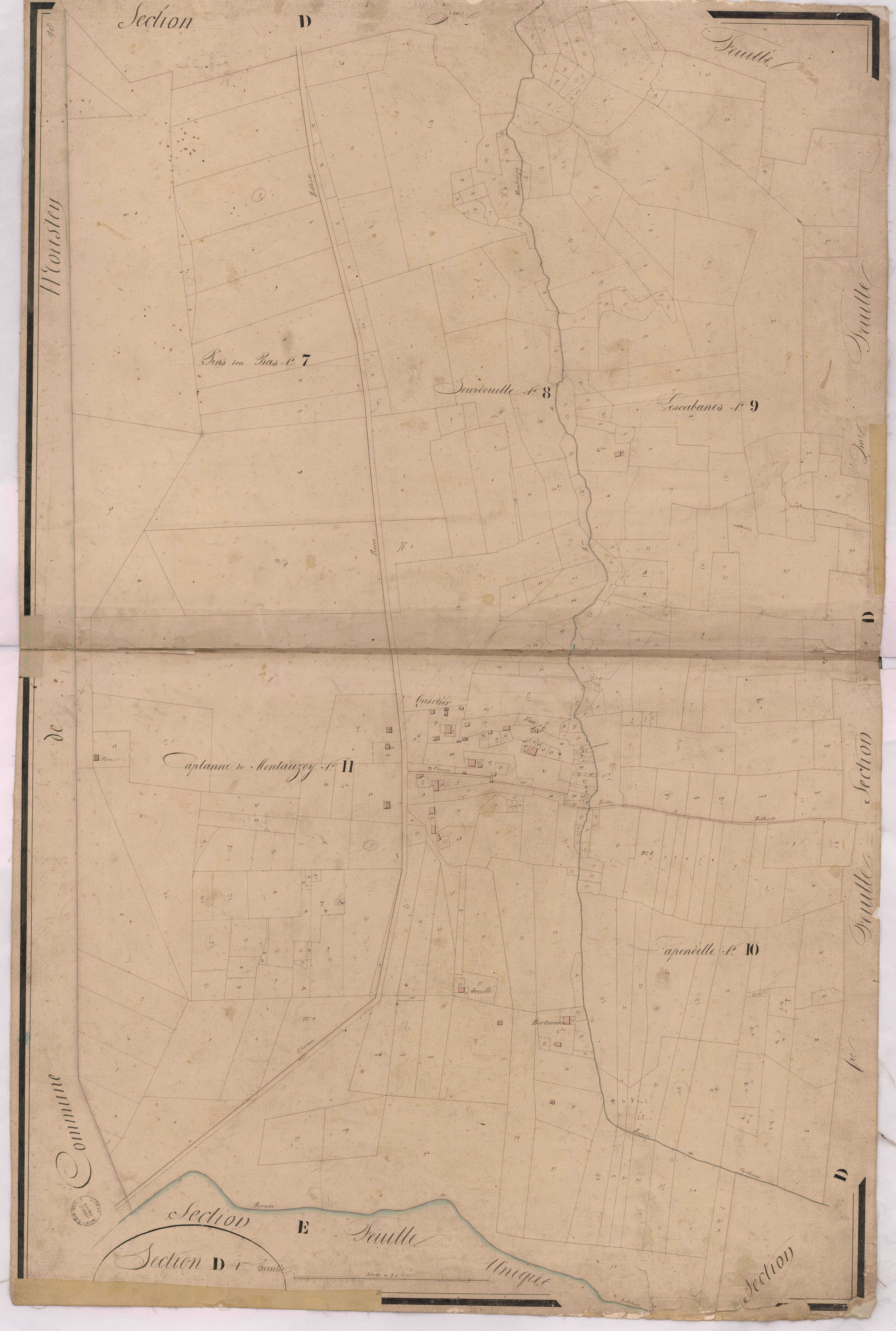 Belhade - Section D, 4e feuille