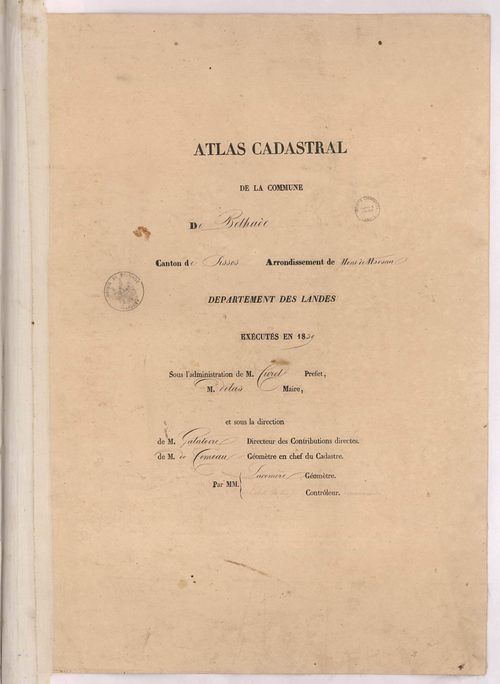 Belhade - Page de titre