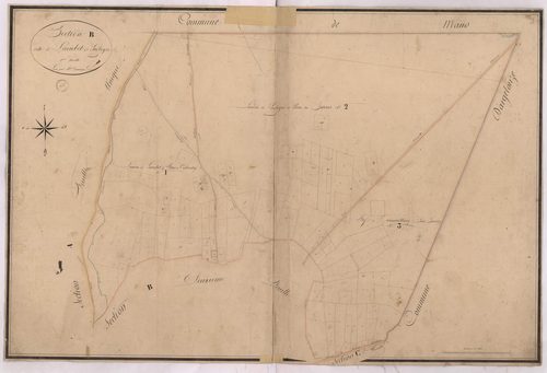 Belhade - Section B, dite de Larribet et de Lagleyre, 1re feuille, par Lacomère géomètre