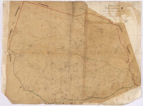 Bélis - Section B, dite du Grand Capderon, par Lagrolet géomètre