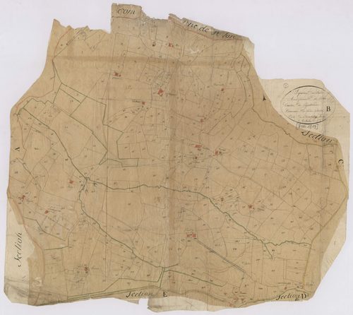 Bélus - Plan de la section de Nassy