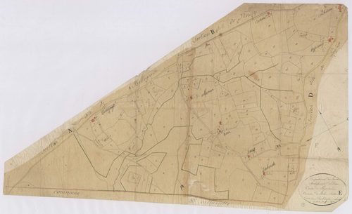 Bélus - Plan de la section du I763Presbitaire