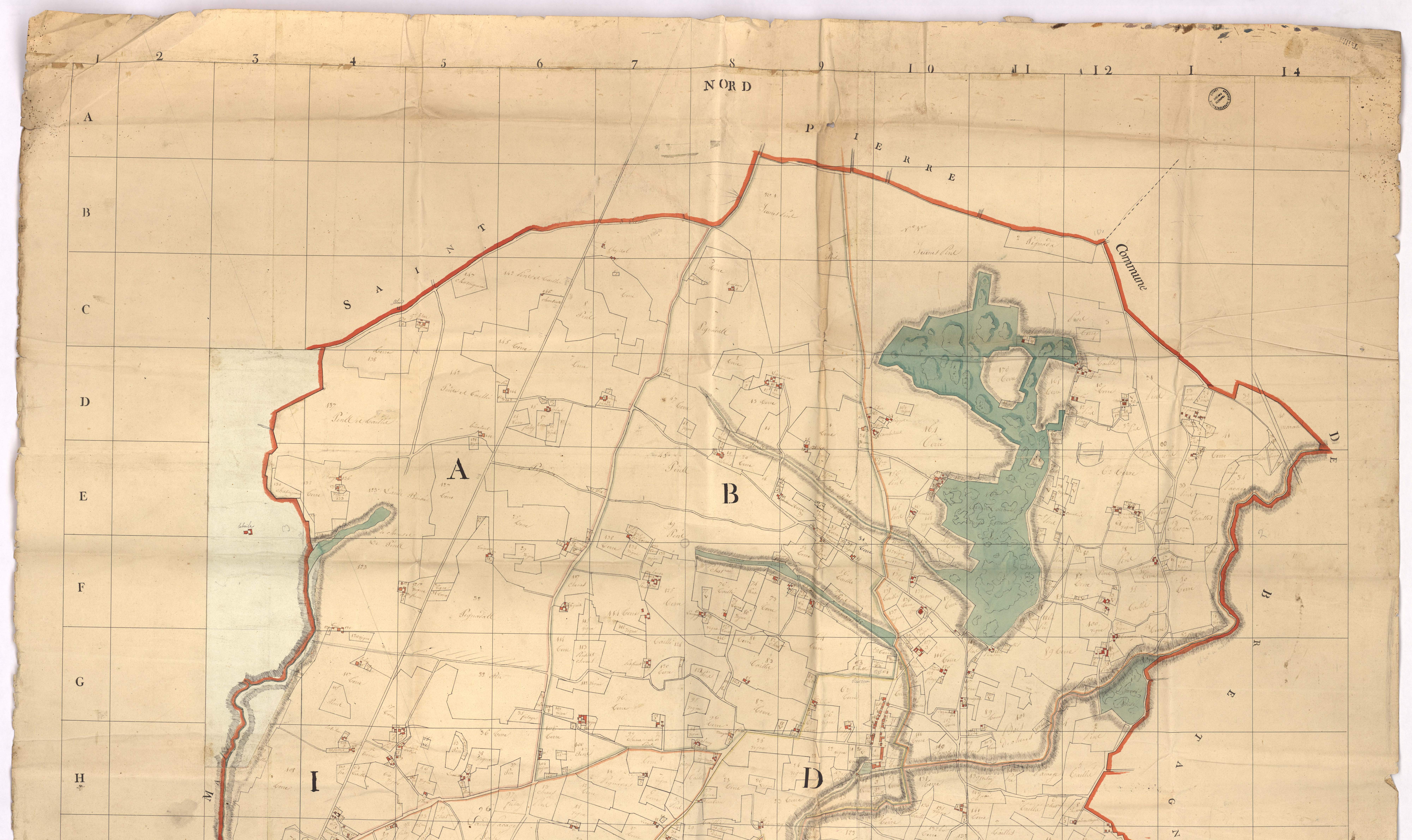 Benquet - Plan géométrique de la commune de Benquet