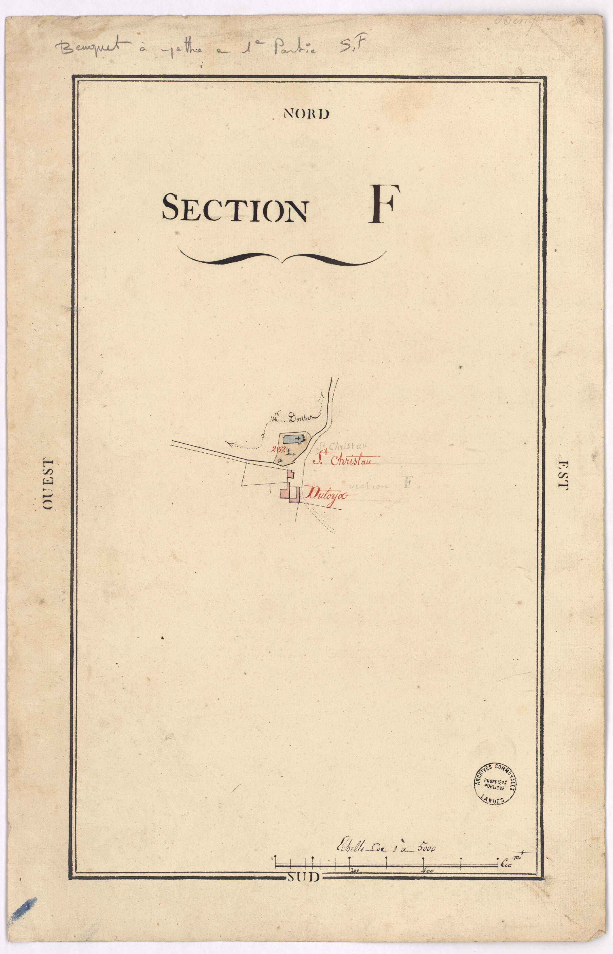Benquet - Section F (détail de Saint-Christau)