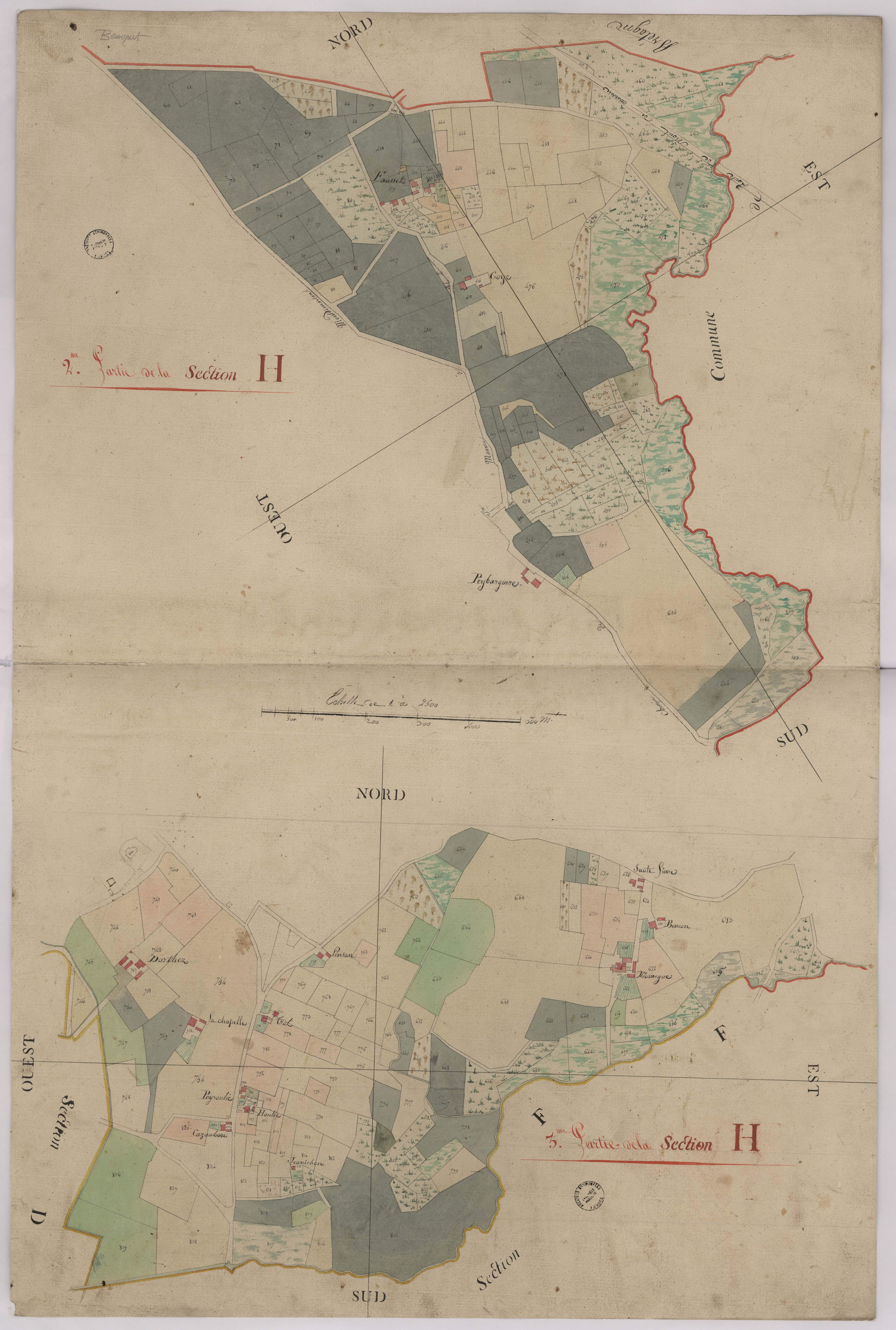 Benquet - Section H, 2e et 3e parties