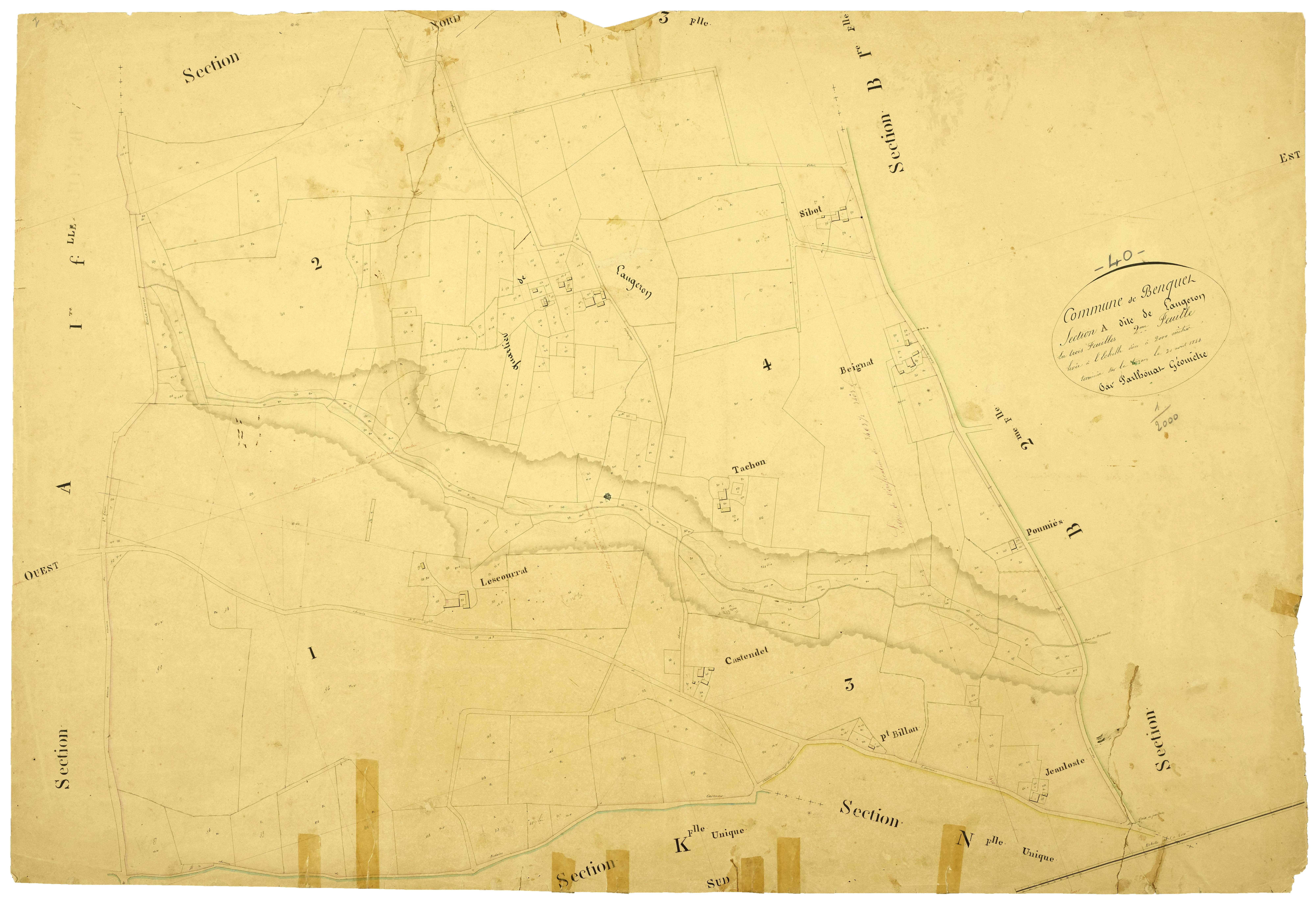 Benquet - Section A, feuille 2