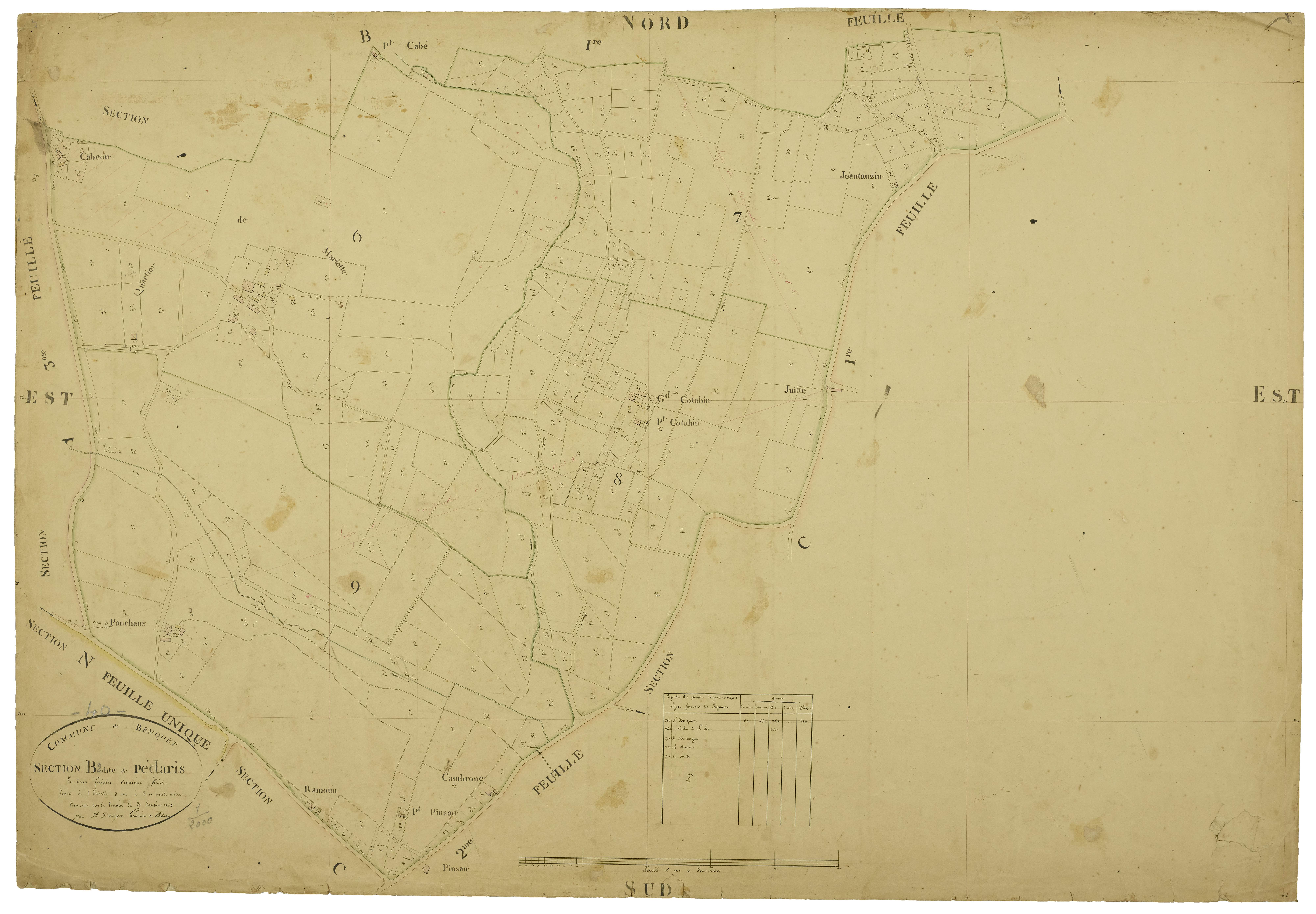 Benquet - Section B, feuille 2