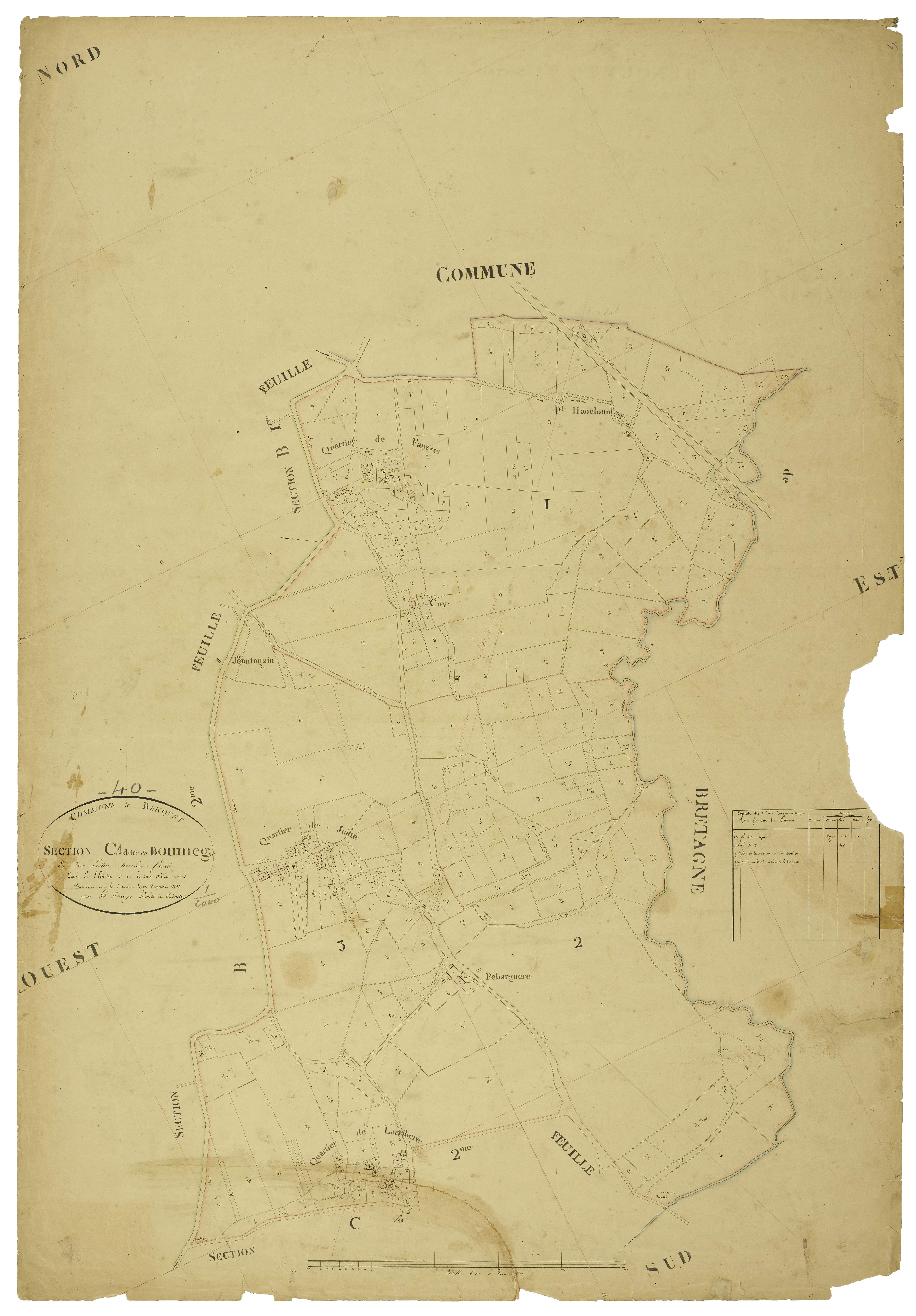 Benquet - Section C, feuille 1