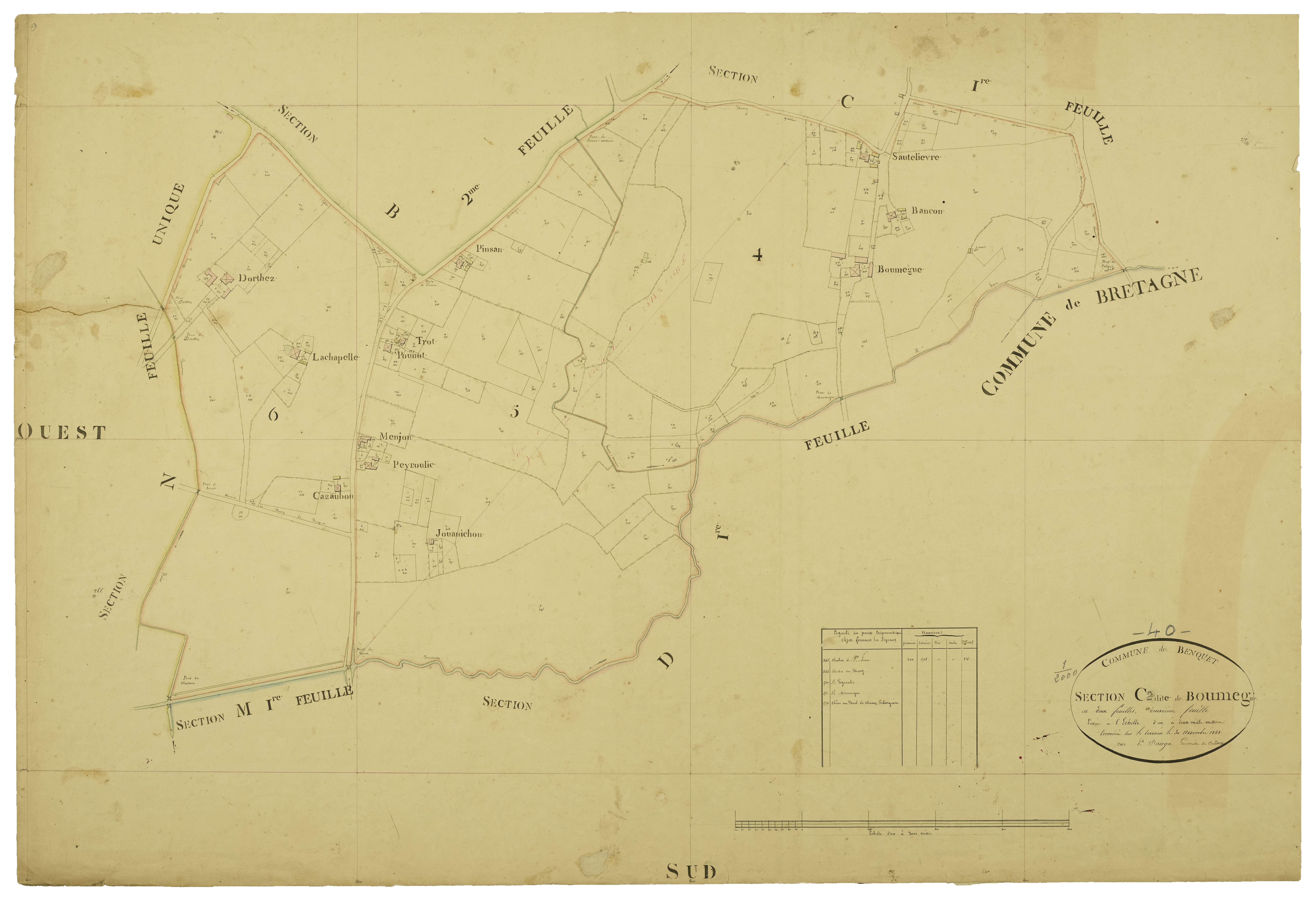 Benquet - Section C, feuille 2