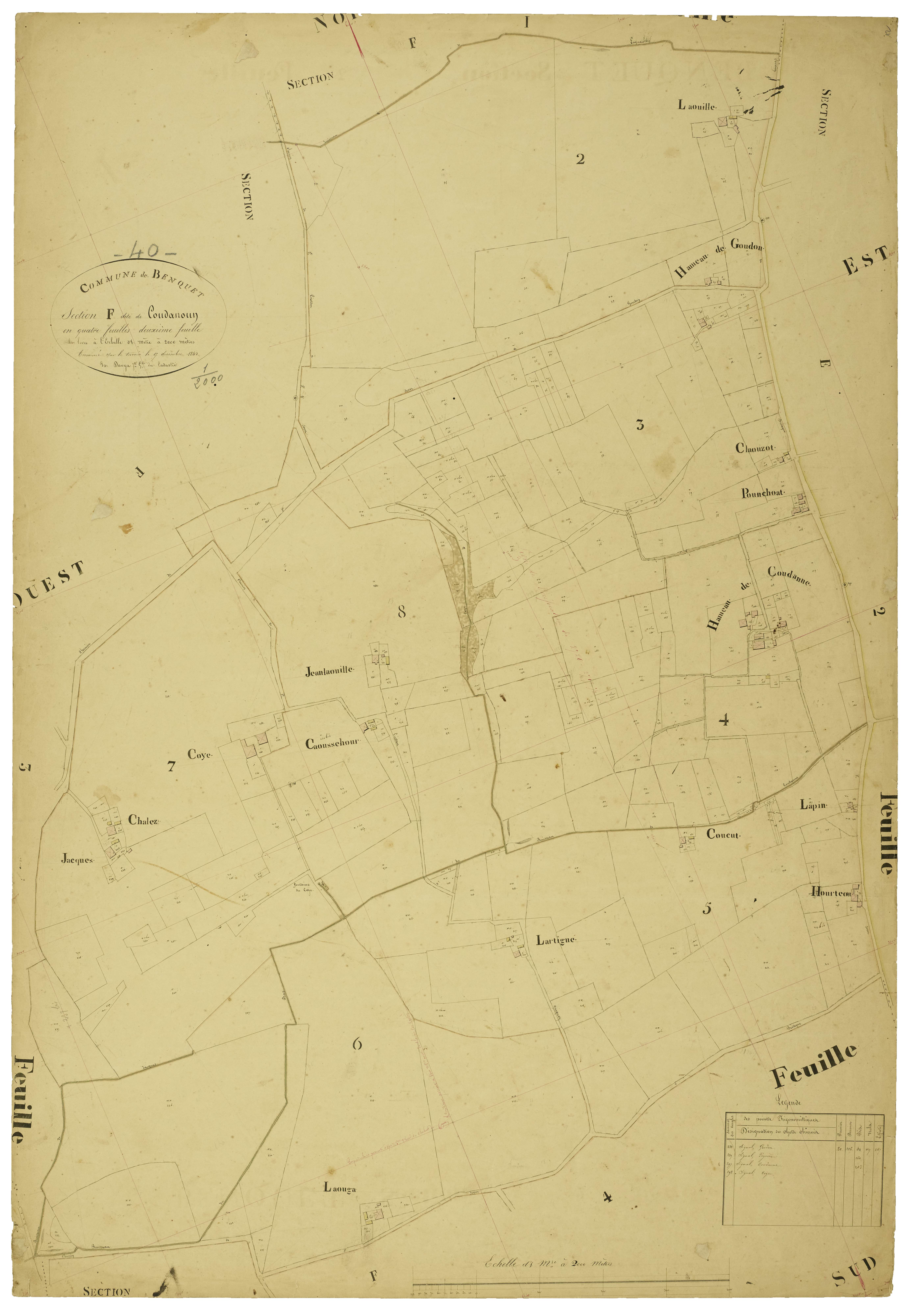 Benquet - Section F, feuille 2