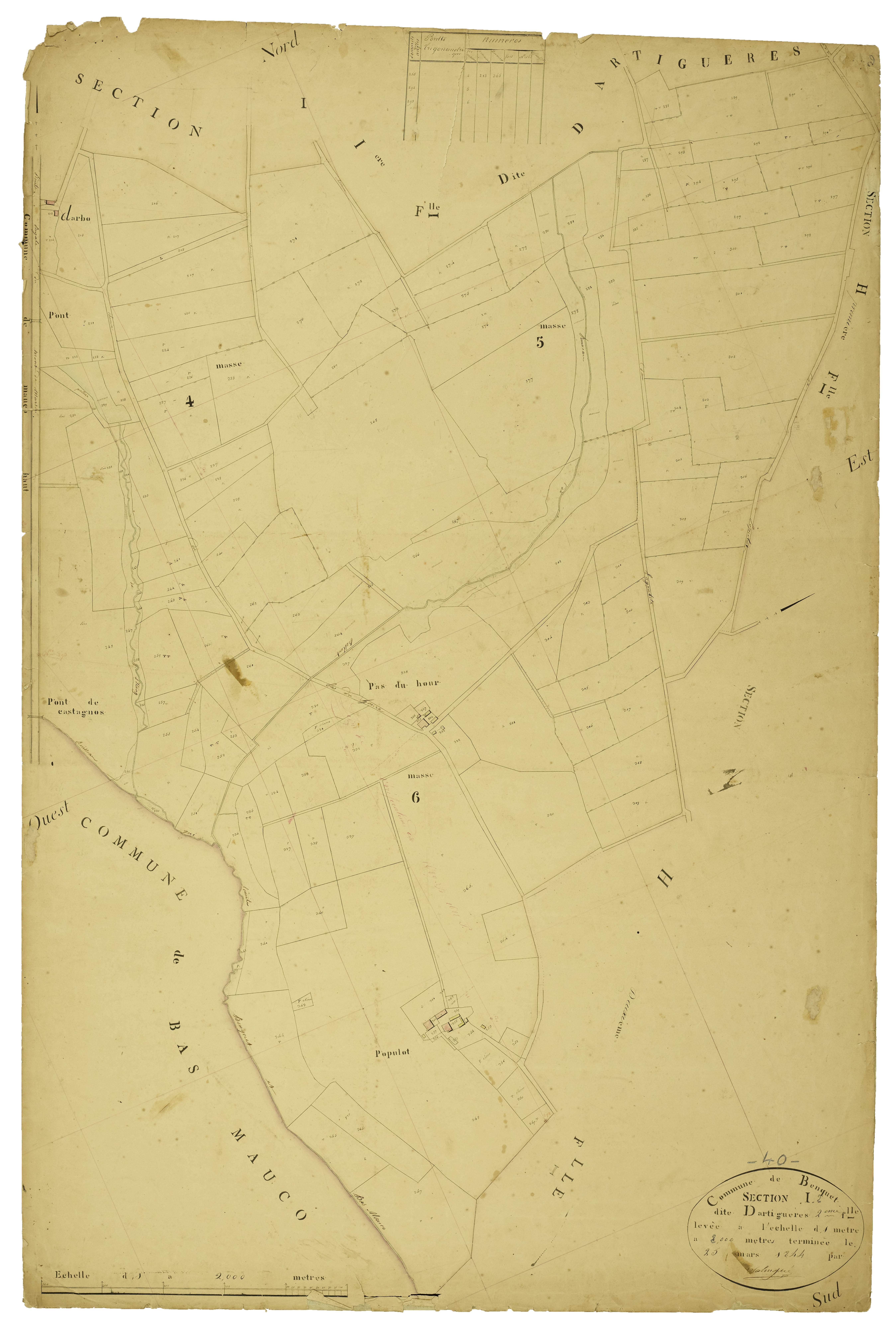 Benquet - Section I, feuille 2