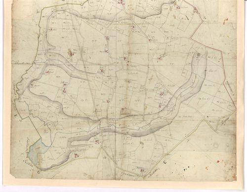 Benquet - Section F, dite de Saint-Christau, par Lobgeois et Brun, géomètres