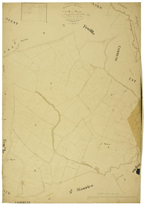 Benquet - Section E, feuille 1