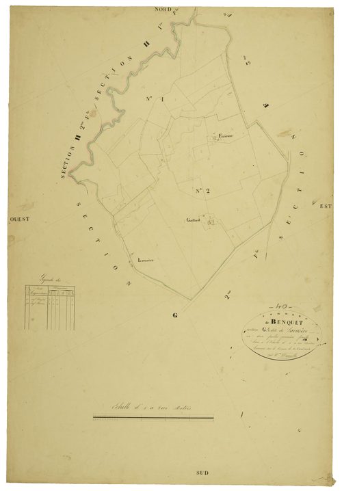 Benquet - Section G, feuille 1