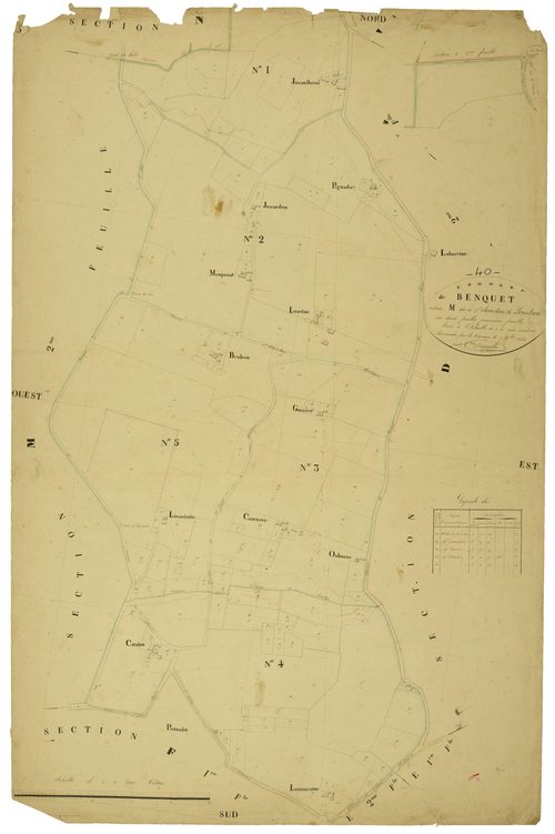 Benquet - Section M, feuille 1