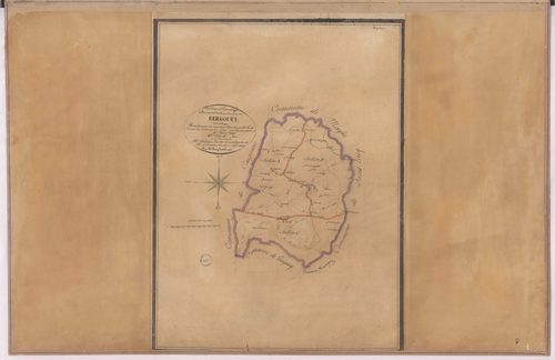 Bergouey - Tableau d'assemblage [...] de la commune de Bergouey, par de Comeau et Dauga géomètres