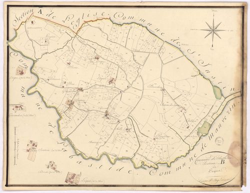 Betbezer-d'Armagnac - Section B, dite de Luquet, par Fagé géomètre