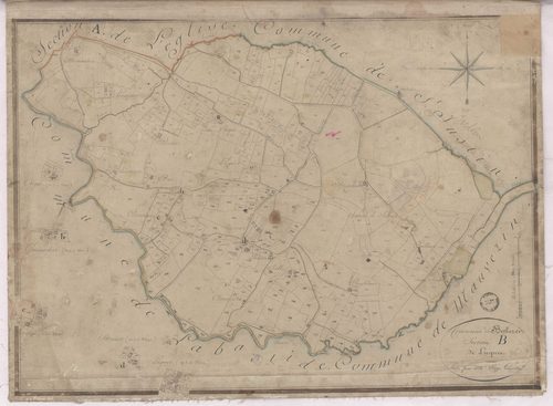 Betbezer-d'Armagnac - Section B, dite de Luquet, par Fagé géomètre
