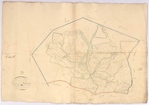 Beylongue - Section A, dite de la Lalyon, par Dauga fils géomètre